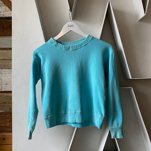 60's Penney’s Teal Crewneck - XS