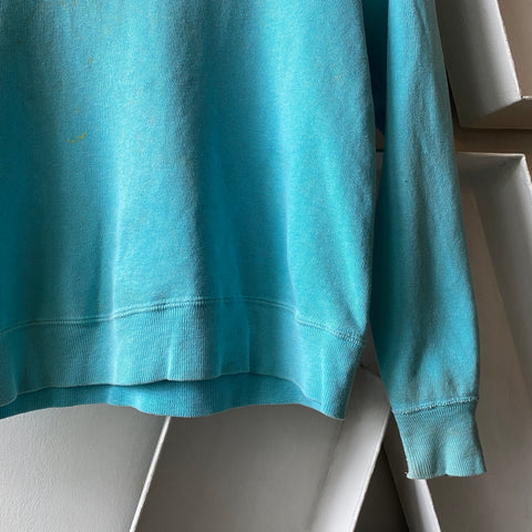 60's Penney’s Teal Crewneck - XS