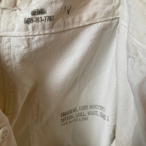 60's Food Handler's Pants - 30” x 31”