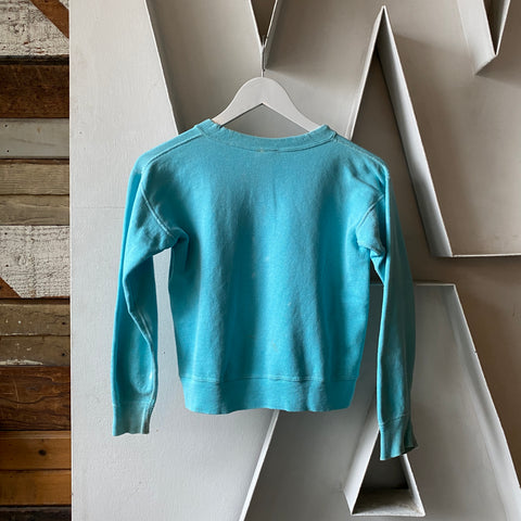 60's Penney’s Teal Crewneck - XS