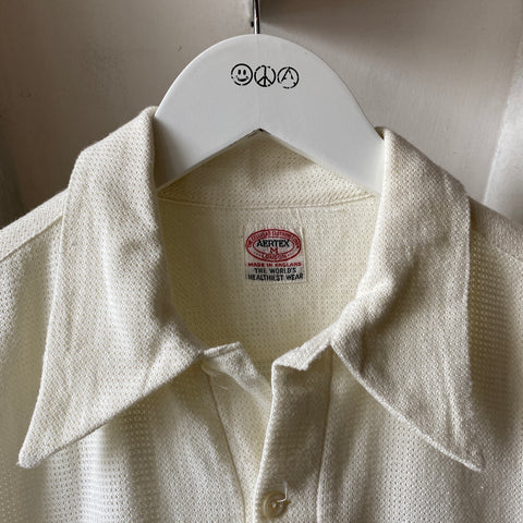 50's Aertex Mesh Shirt - Medium