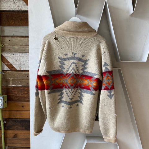 70’s Pendleton Western Cardigan - XL