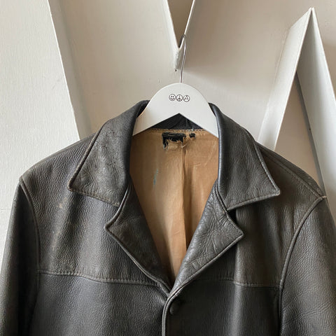 50's Leather Jacket - Medium