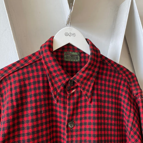 40’s Chippewa Wool Plaid Flannel - Large