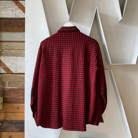 40’s Chippewa Wool Plaid Flannel - Large