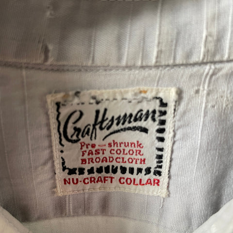 40’s Broadcloth Chopped Button Up - Medium