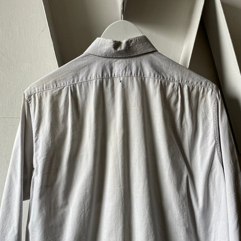 40’s Broadcloth Chopped Button Up - Medium