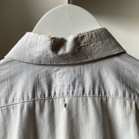 40’s Broadcloth Chopped Button Up - Medium
