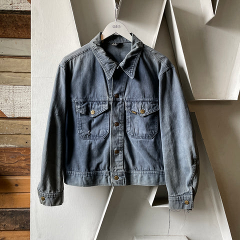 70’s Lee Faded Moleskin Trucker Jacket - Medium