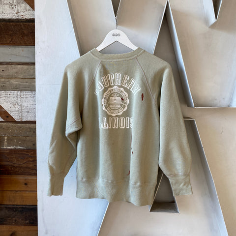 60's Southern Illinois Raglan Sweatshirt - Medium