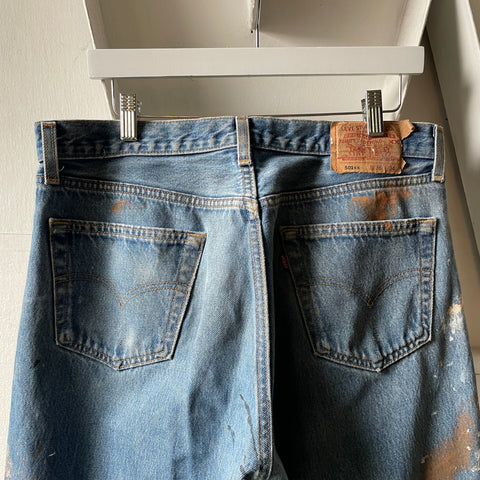 90’s Painted Levi’s 501 - 34” x 30”