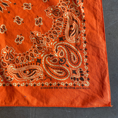 80's Orange Bandana - OS