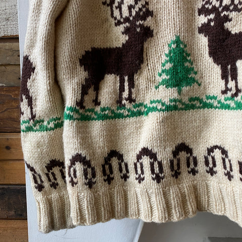 70’s Lightning Zip Cowichan - Large