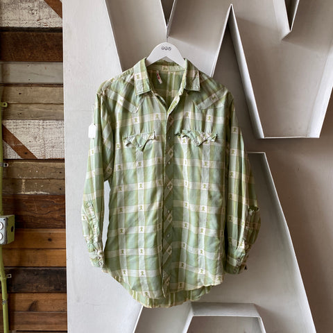 70’s Western Snap Shirt - Large