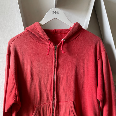 60’s Faded Thermal Lined Zip Hoodie - Medium