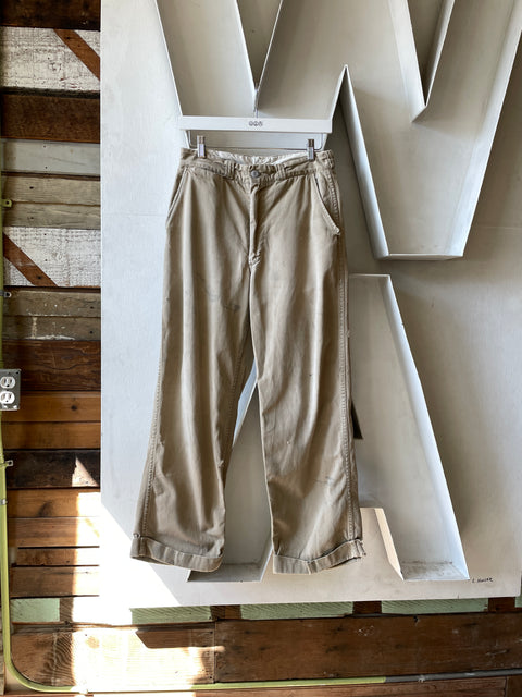 50’s Penney’s Big Mac Double Barrel Twill Chinos - 28” x 26.5”