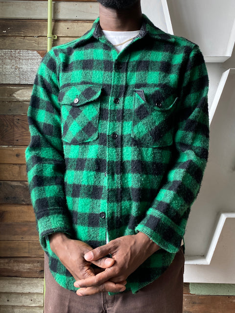 80's LL Bean Check Flannel - Large