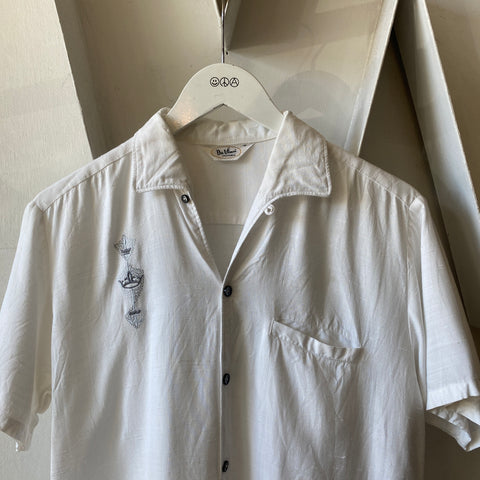 60's Da Vinci Button-Up - Medium