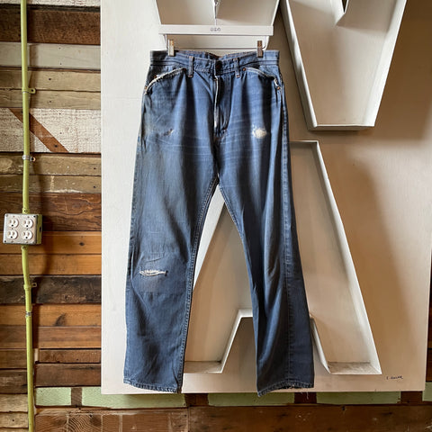 60’s Thrashed Roebucks Selvedge Denim - 32” x 30.5”