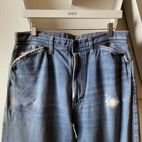 60’s Thrashed Roebucks Selvedge Denim - 32” x 30.5”