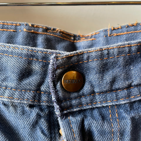 60’s Thrashed Roebucks Selvedge Denim - 32” x 30.5”