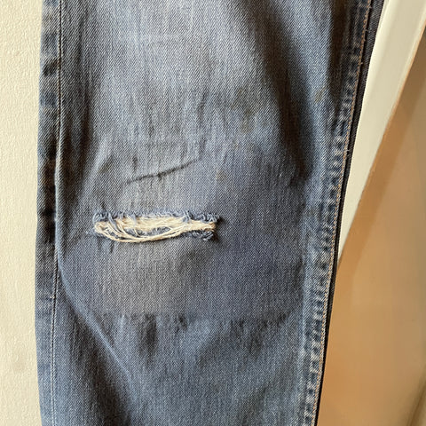 60’s Thrashed Roebucks Selvedge Denim - 32” x 30.5”