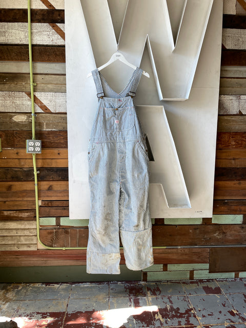 50’s Cowden Hickory Stripe Overalls - 39” x 25”