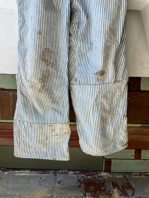 50’s Cowden Hickory Stripe Overalls - 39” x 25”