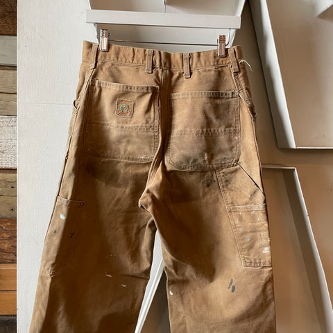 80’s Thrashed and Embellished Carhartt Dungarees - 30” x 28”