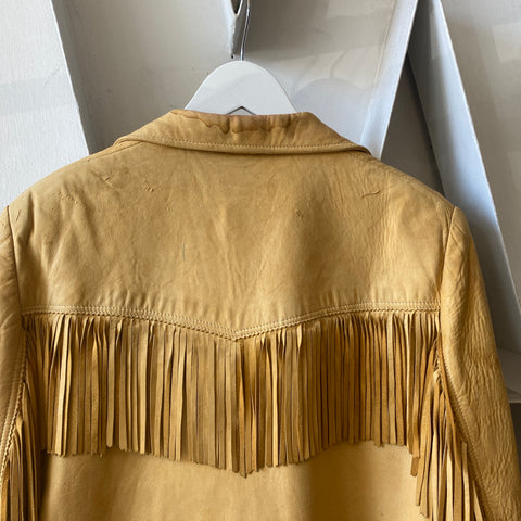 60's Buckskin Fringe Jacket - Medium