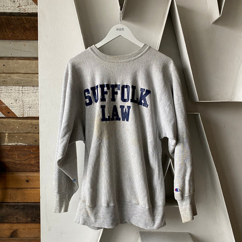 90's Suffolk Law Reverse Weave - XL