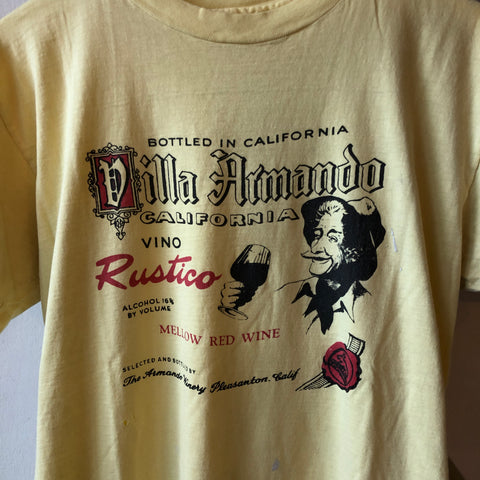 80's Villa Armando Vino Wine Tee - Large