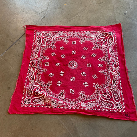 80's Red Bandana - OS