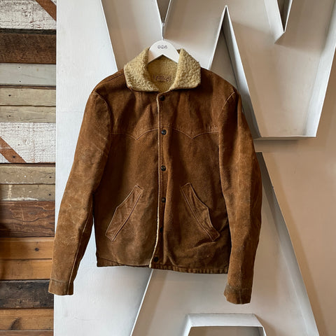 60’s J Bar C Western Suede Trucker Jacket - Large