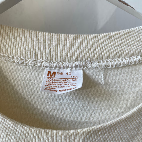 70’s JC Penney White Tee - Small