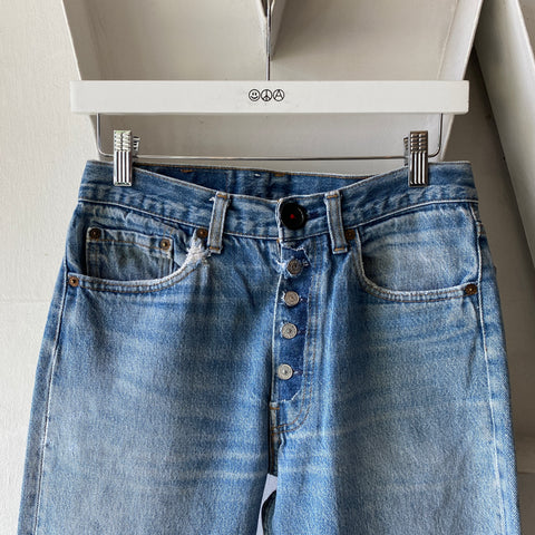 80's Exposed Fly Levis - 27” x 30”