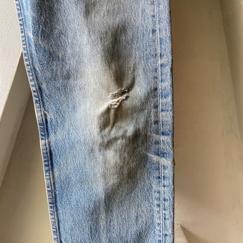 80's Exposed Fly Levis - 27” x 30”