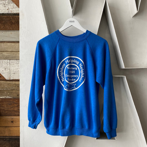 80's Fish Emergency Crewneck - Large