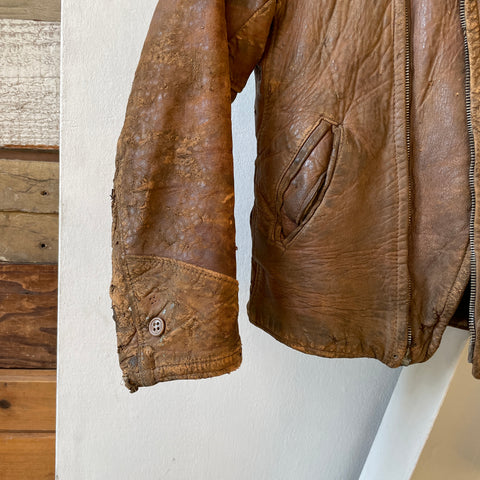40’s Boyville Leather Jacket - XXS