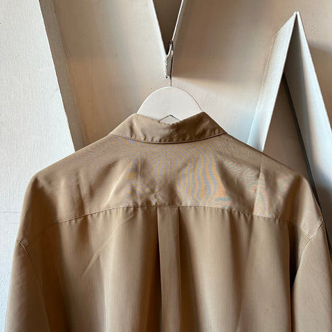 70’s Embroidered Dress Shirt - Large