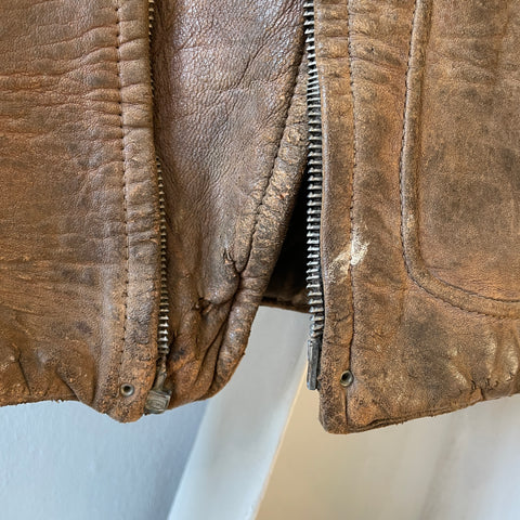 40’s Boyville Leather Jacket - XXS