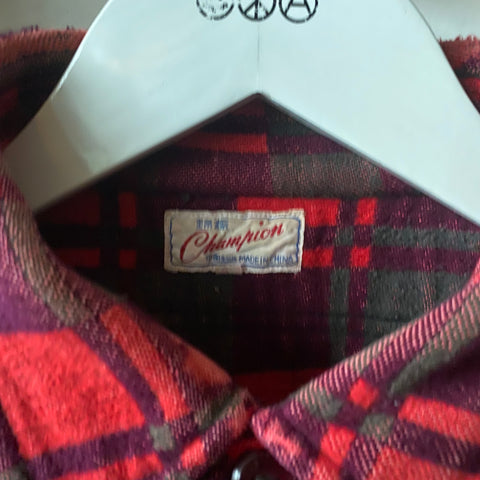 60’s Champion Heavy Cotton Flannel - Large