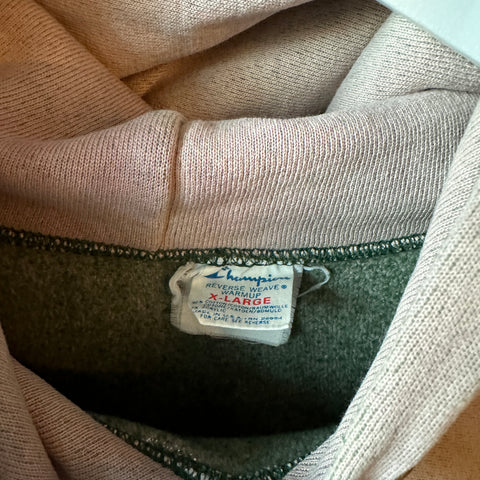 80’s Faded Ivy Reverse Weave Hoodie - XL
