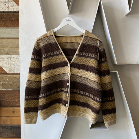 70's Cinnamon Toast Cardigan - Medium