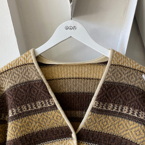 70's Cinnamon Toast Cardigan - Medium