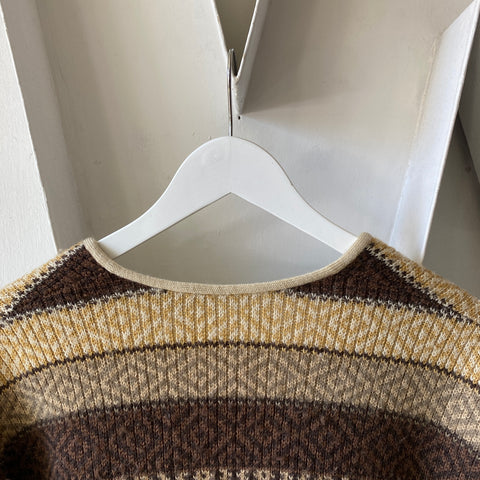 70's Cinnamon Toast Cardigan - Medium