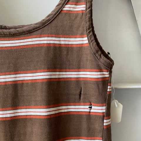 70's Striped Tank Top - XS