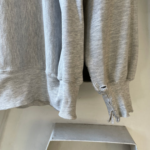 90’s Thrashed Reverse Weave Hoodie - XL