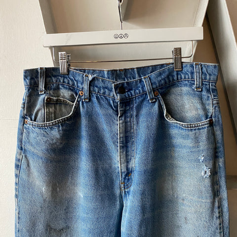 80's Levi’s 517 Orange Tabs - 34” x 33”