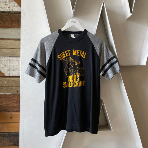 70’s Sheet Metal Raglan Tee - Medium